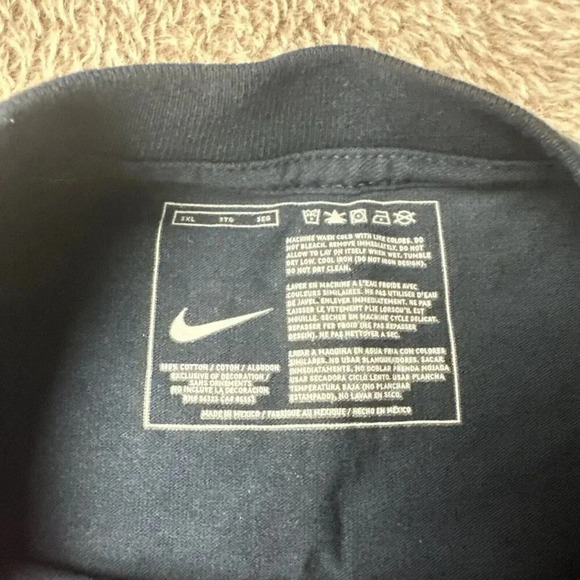 Rare  NIKE Men's Blue T- Shirt Moses Malone Promo AF1 size 3XL NWT - Picture 5 of 15